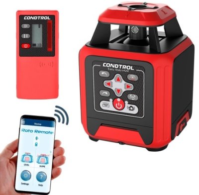 Ротационный лазерный нивелир CONDTROL Easy Roto HVR, 400 метров